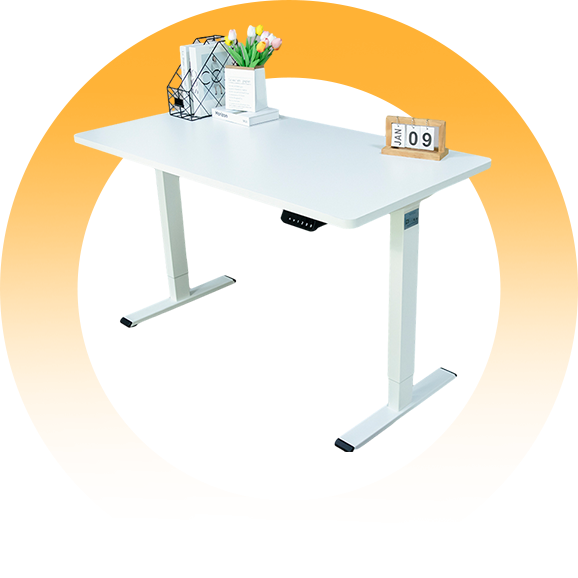 Dual Motor Dual Column Inverted-Lift Electric Standing Desk